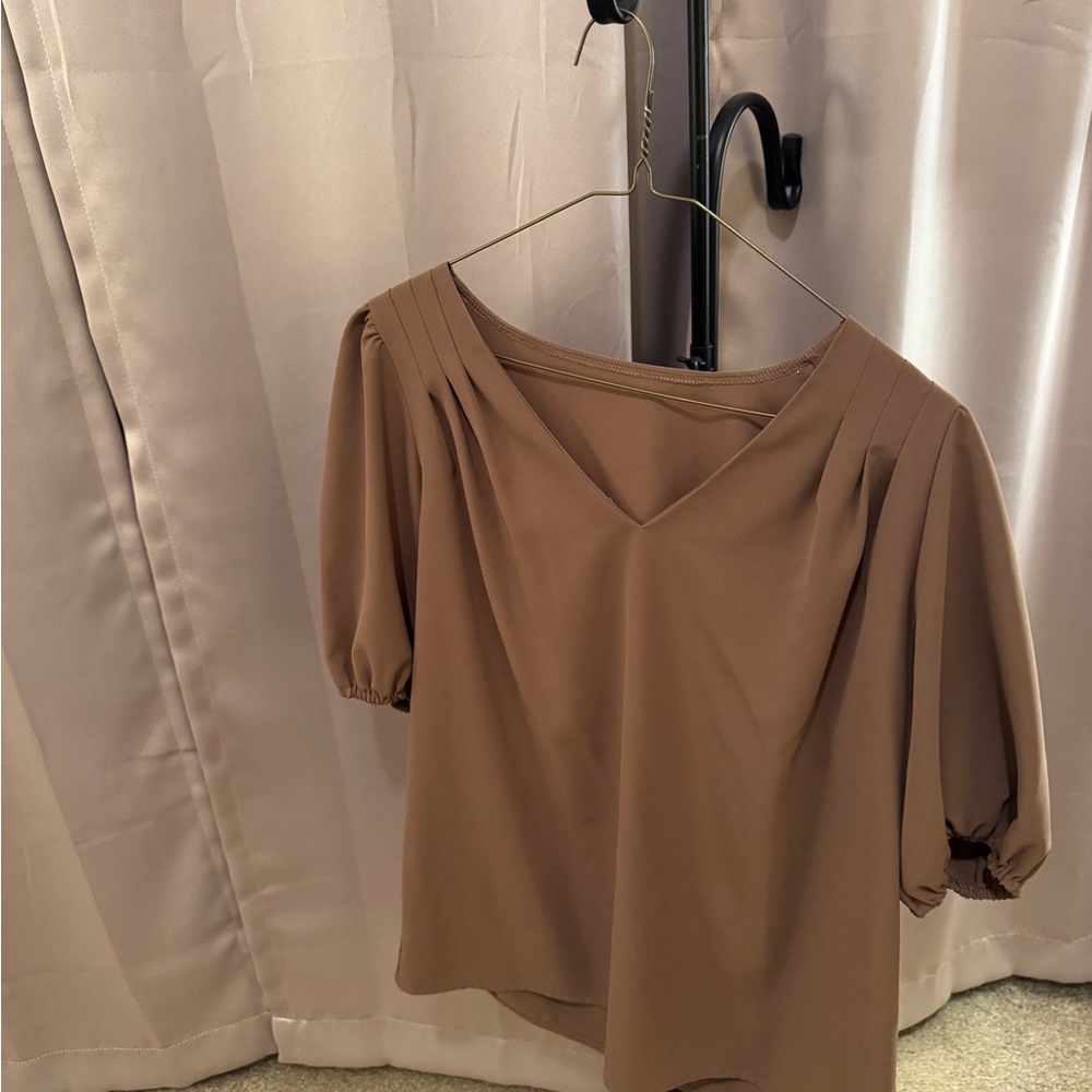 Elegant Brown Women's Top #2003